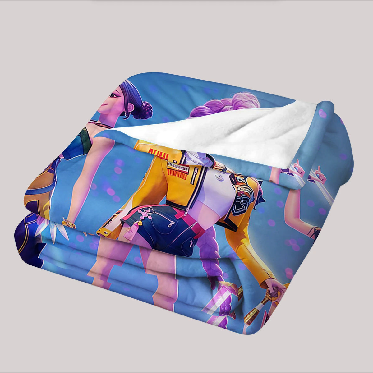 Demon Hunter Lightweight Microfiber Soft Christmas Fleece Blanket Warm Cozy Throw for Bed Sofa Office Travel All Season