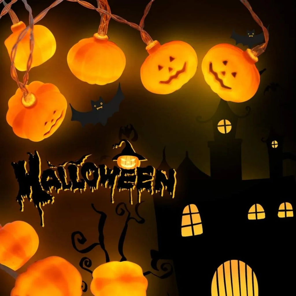 Guirlande lumineuse citrouilles 3D Halloween