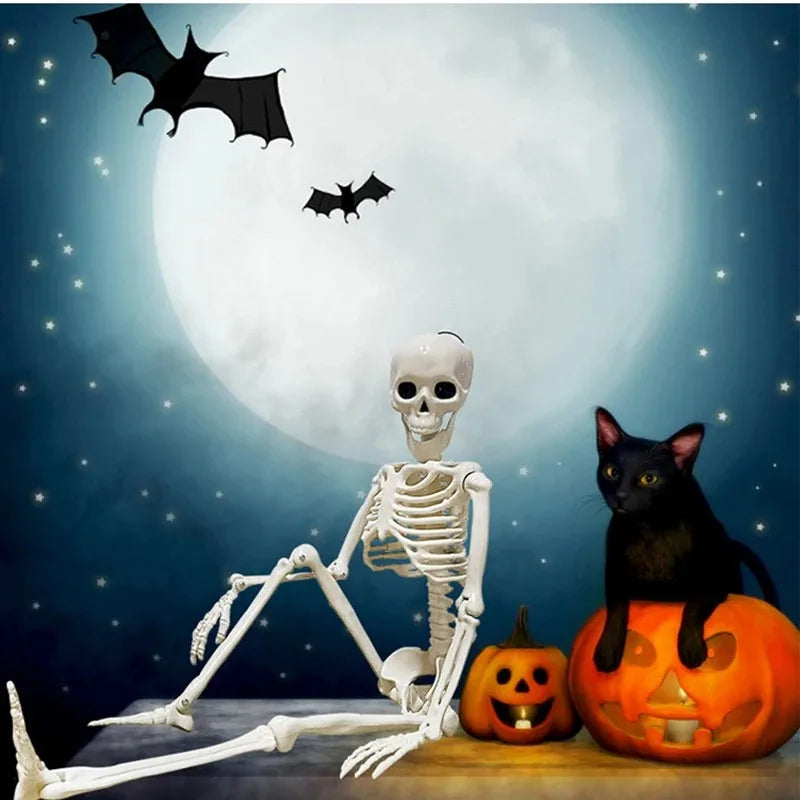 Squelette articulé 40 cm, décoration Halloween