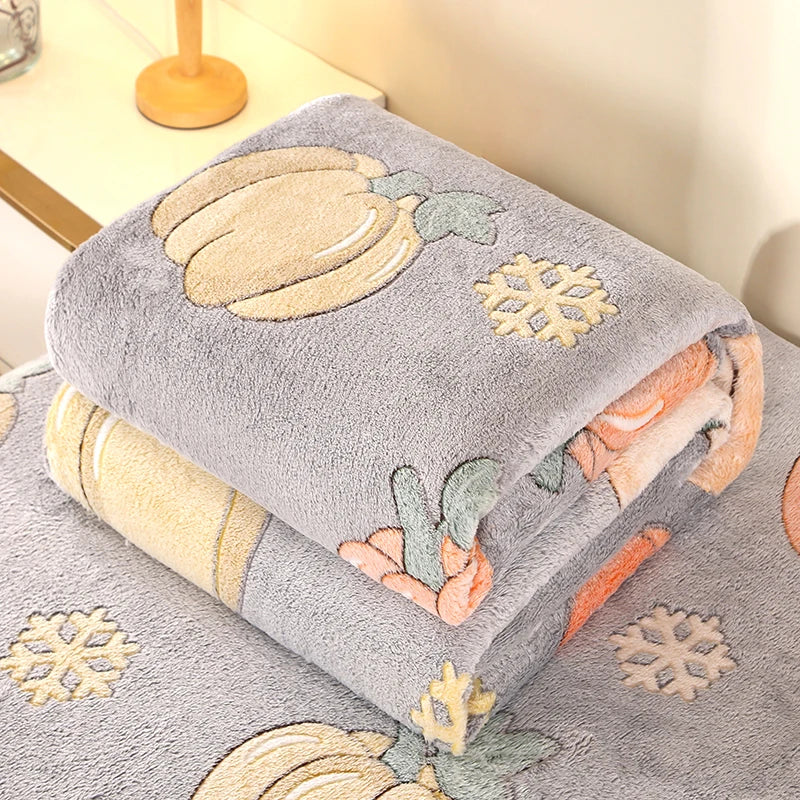 1Pc Blanket Floral Style Bedspread Fleece Blanket Plaid Travel Shawl Sofa Nap Blankets Home Bedsheet Manta