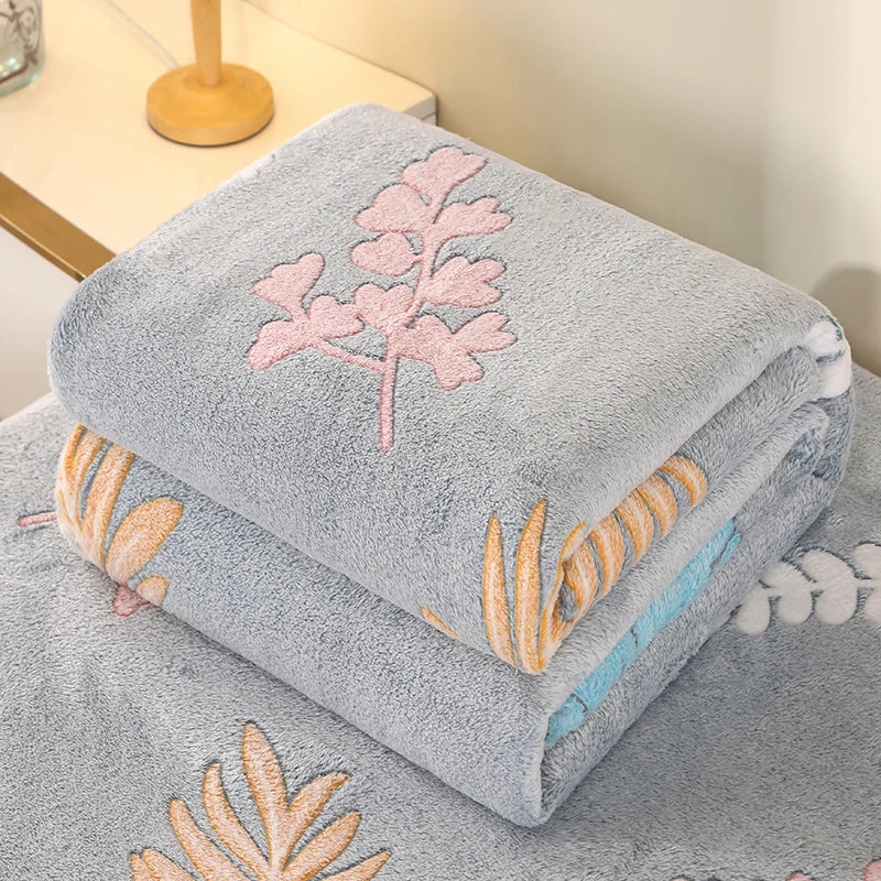 1Pc Blanket Floral Style Bedspread Fleece Blanket Plaid Travel Shawl Sofa Nap Blankets Home Bedsheet Manta