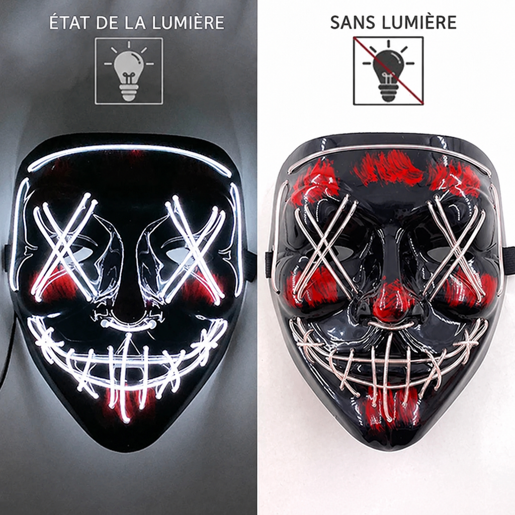 Masque LED Purge Halloween