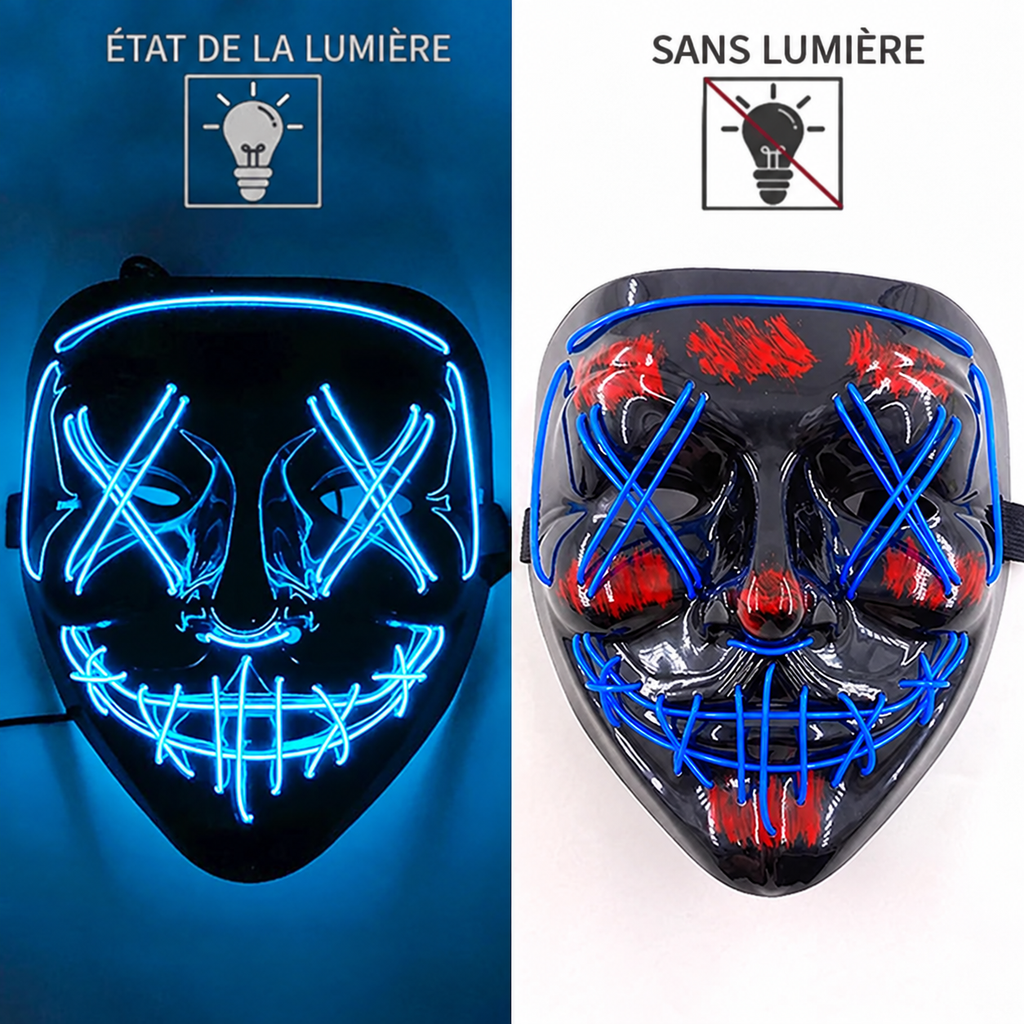 Masque LED Purge Halloween