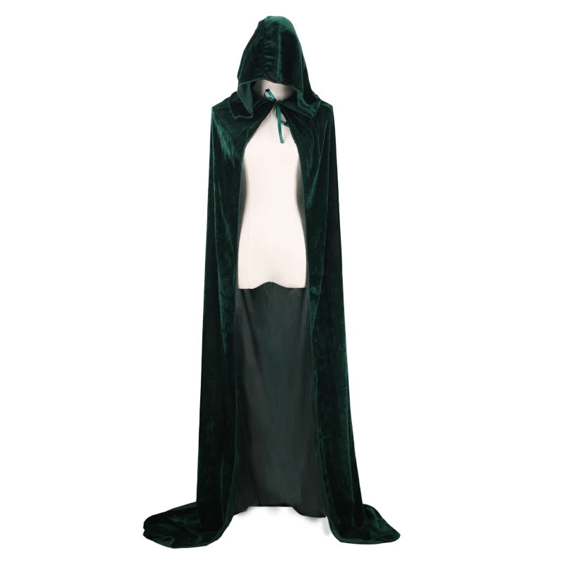 Cape à capuche en velours Halloween