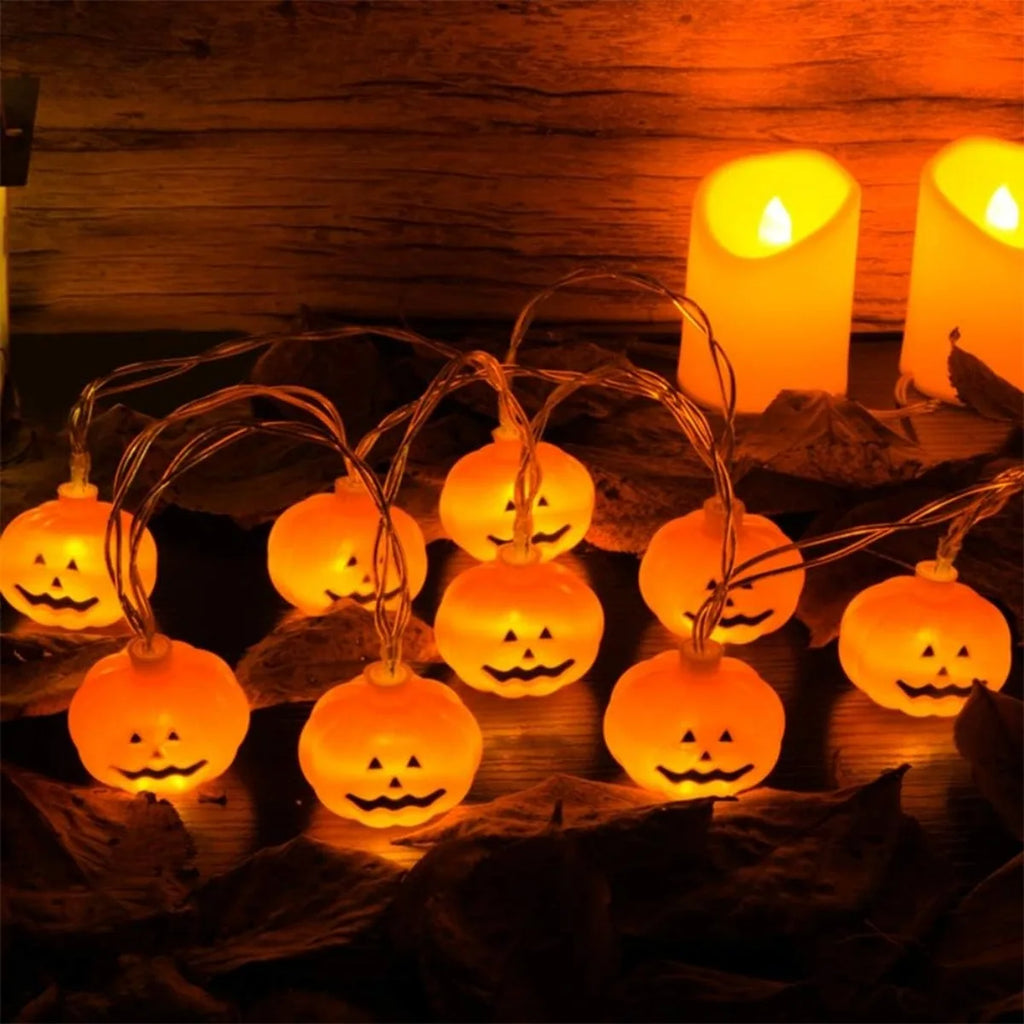 Guirlande lumineuse citrouilles 3D Halloween
