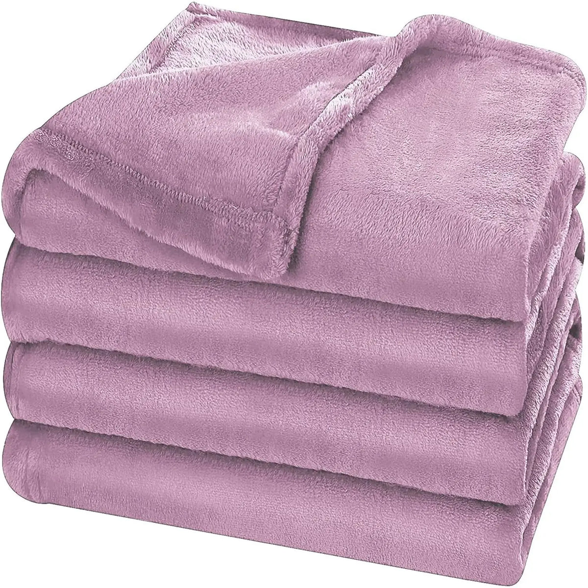 Fleece Blanket Grey Lightweight Blanket for Bed, Sofa, Couch, Movie Night, Camping, and Travel - Microplush Ultra Soft Warm