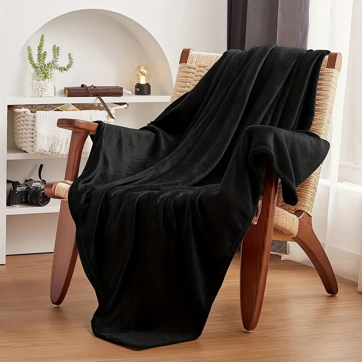 Fleece Blanket Grey Lightweight Blanket for Bed, Sofa, Couch, Movie Night, Camping, and Travel - Microplush Ultra Soft Warm