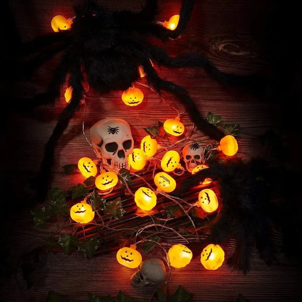 Guirlande lumineuse citrouilles 3D Halloween