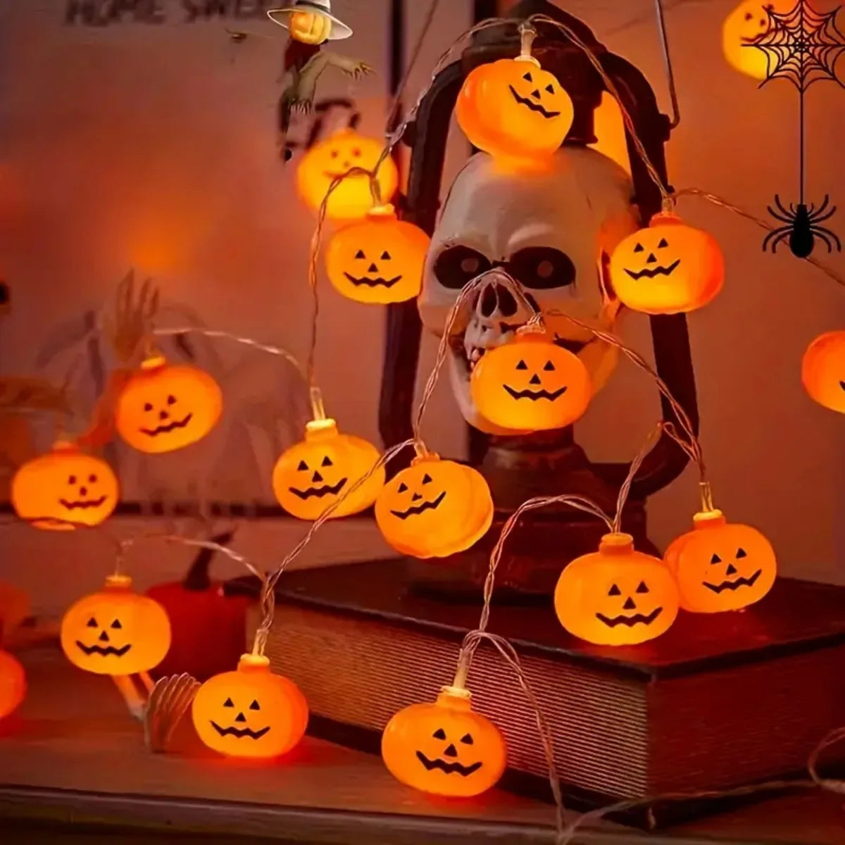 Guirlande lumineuse citrouilles 3D Halloween