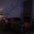 Décoration Halloween chauves-souris LED salon